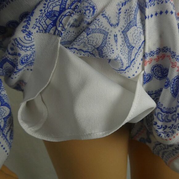 Lovers + Friends Carmella Romper Off the Shoulder Ruffle Floral Long Sleeve Sm - Picture 11 of 12